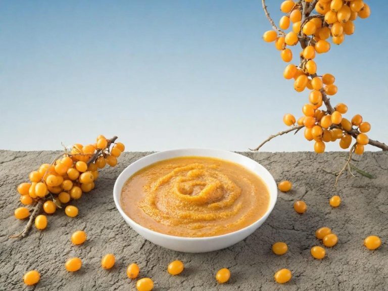 Sanddornpüree

aus den ganzen Sanddornbeeren, reich an  Vitaminen, 

unterstützt das Immunsystem 